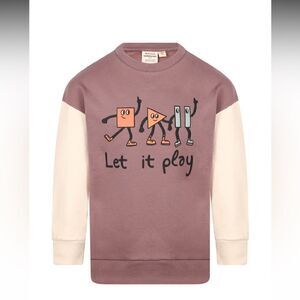MAISON TADABOUM Let It Play Raglan Sleeved Sweatshirt  Size: 18 mth